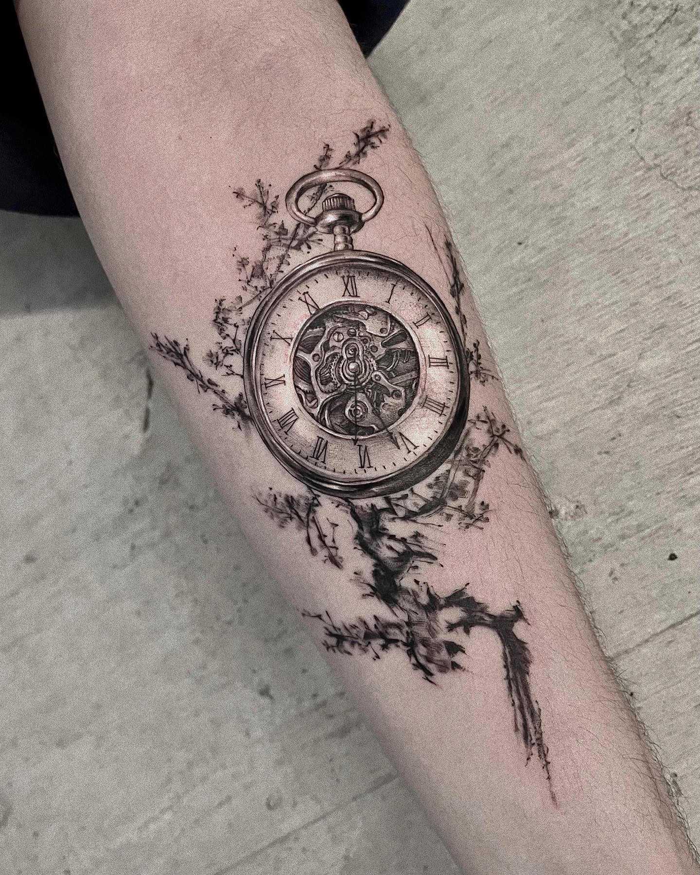 Olden Days Pocket Watch Tattoo