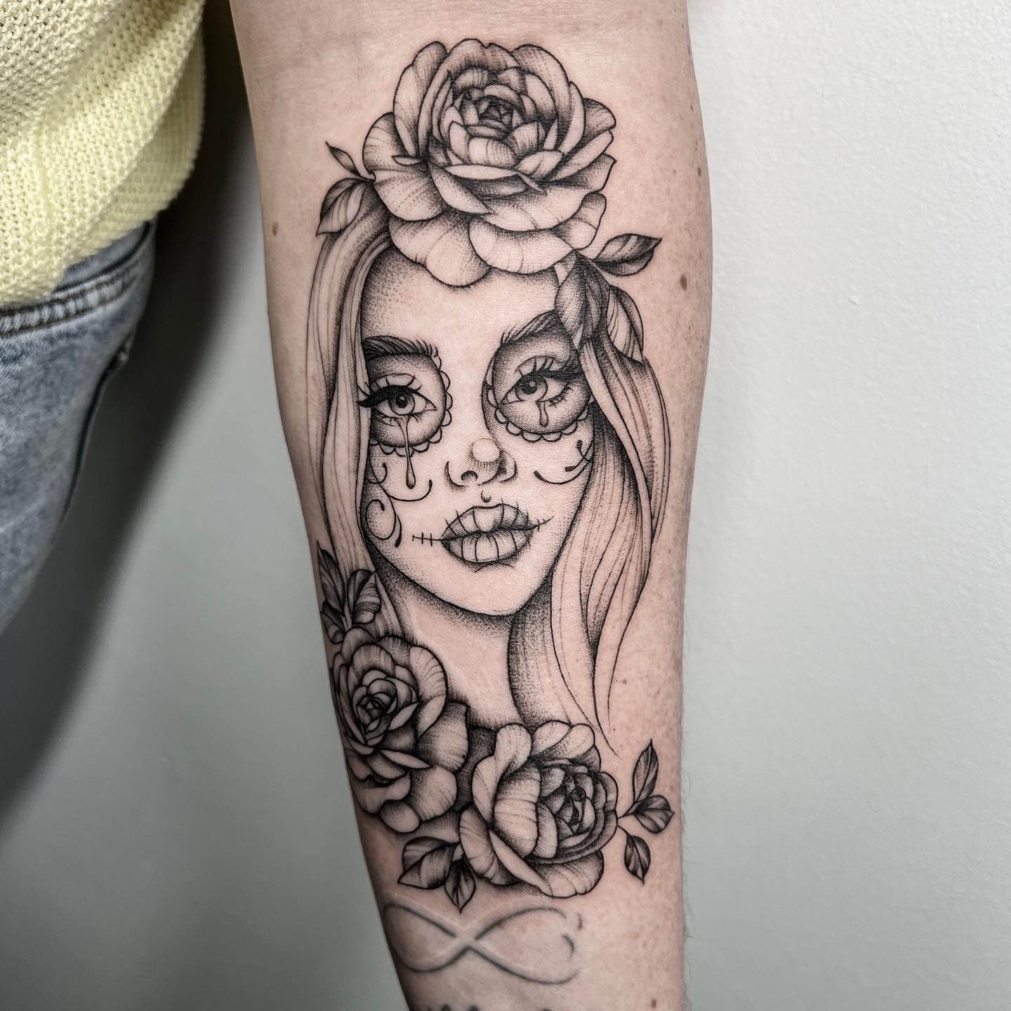 Woman Sugar Skull Tattoo