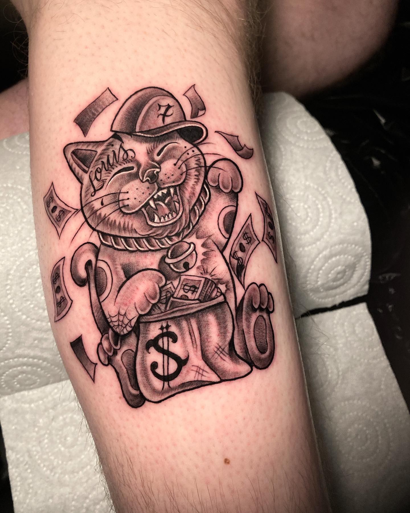 Maneki Neko Best Money Tattoo Designs