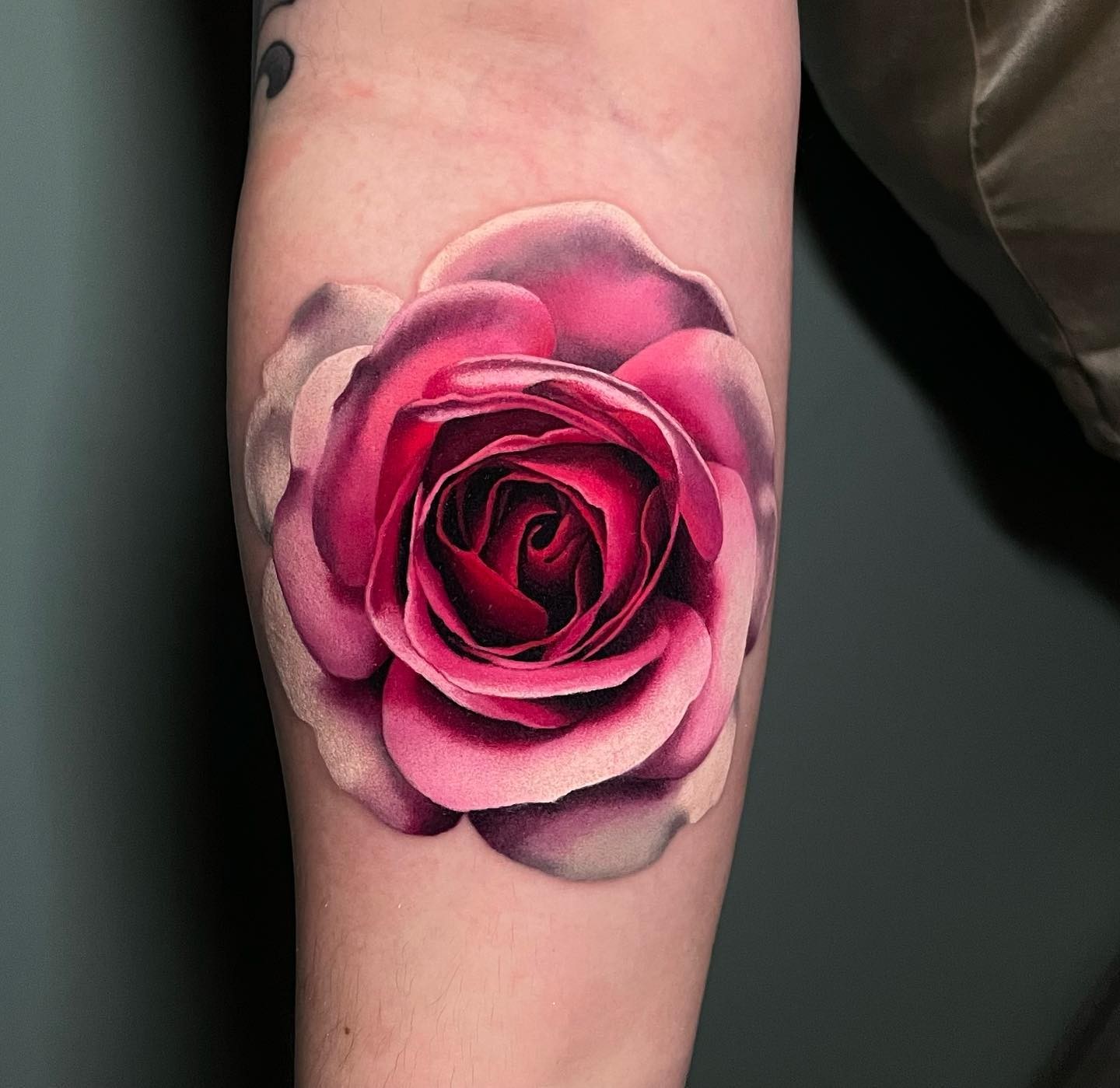 Realistic Rose Tattoo