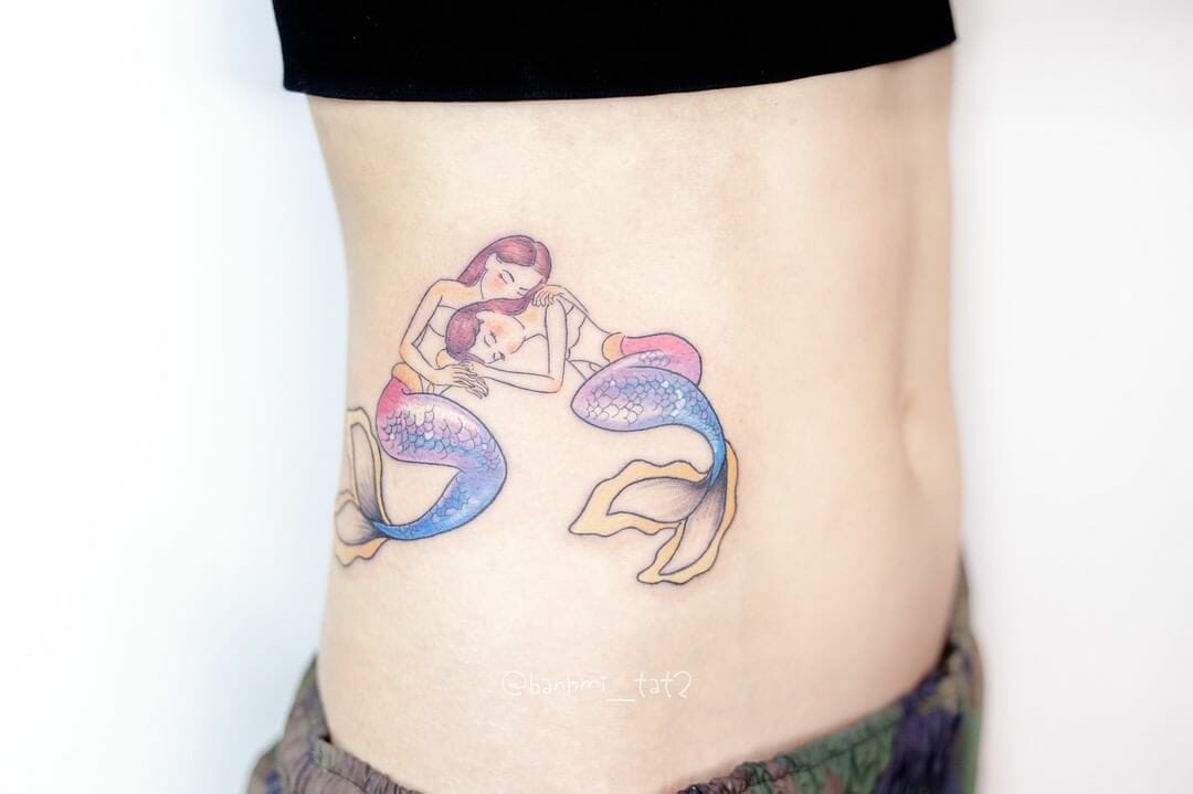 Pisces Mermaid Tattoo