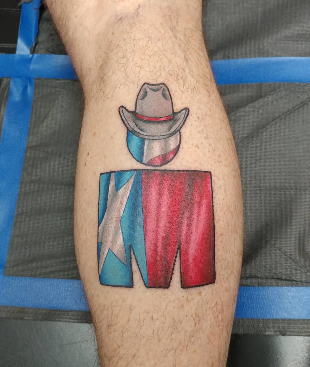 USA Inspired Ironman Triathlon Tattoo Idea