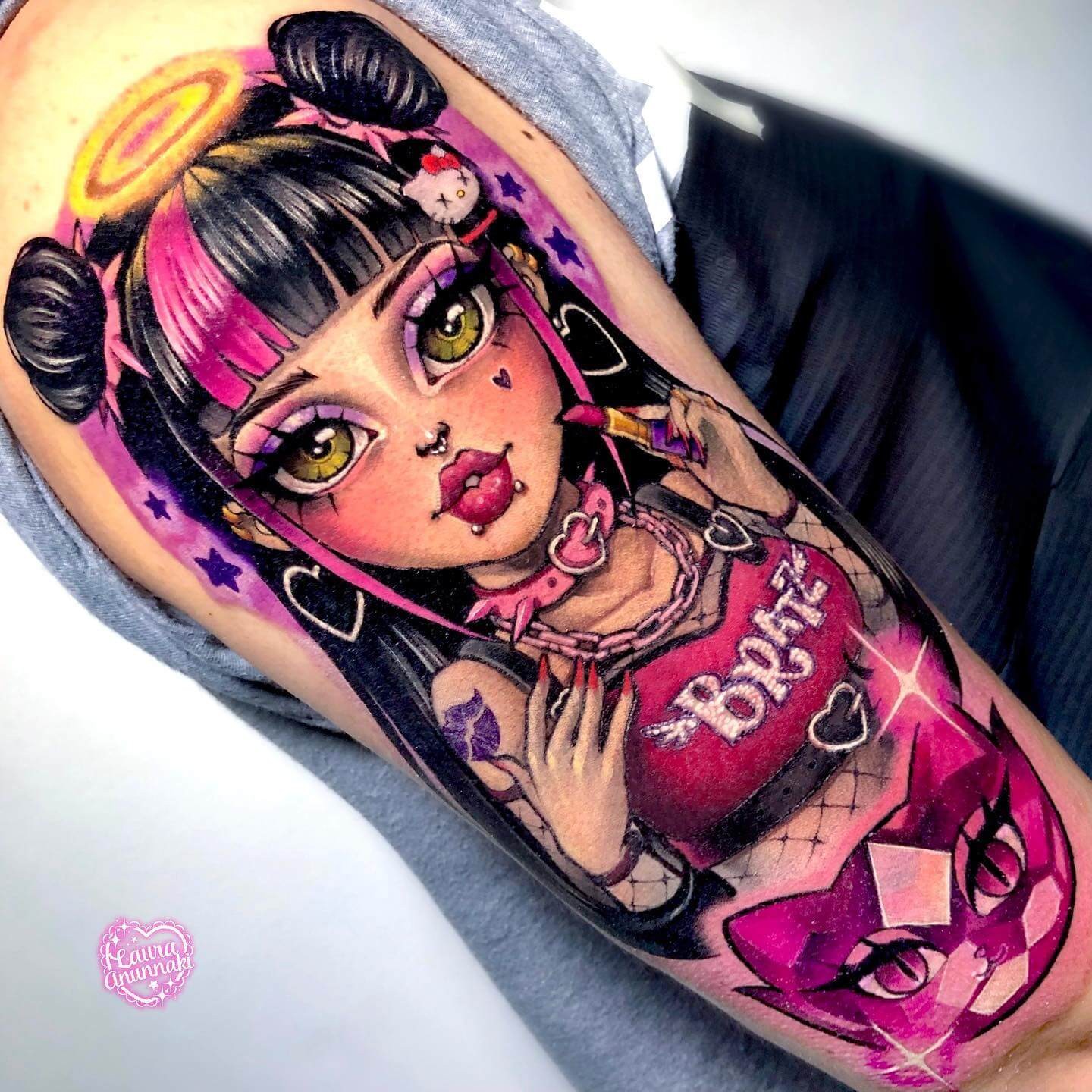 Hyper-Realistic Bratz Tattoo