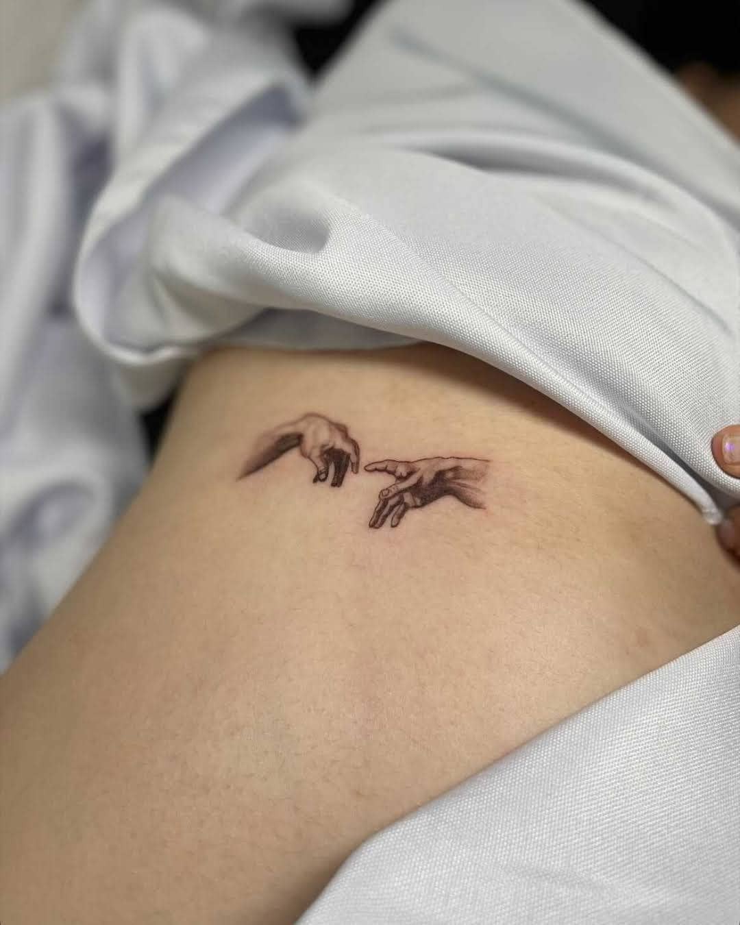 Realistic Creation Of Adam Temporary Tattoo Ideas