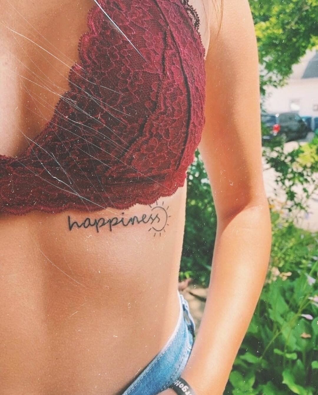 Sunshine Gives You Happiness Simple Tattoo