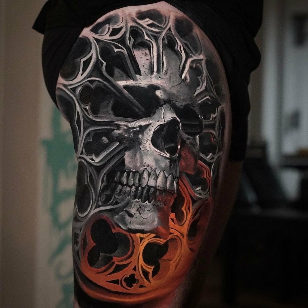 3d Skull Tattoo