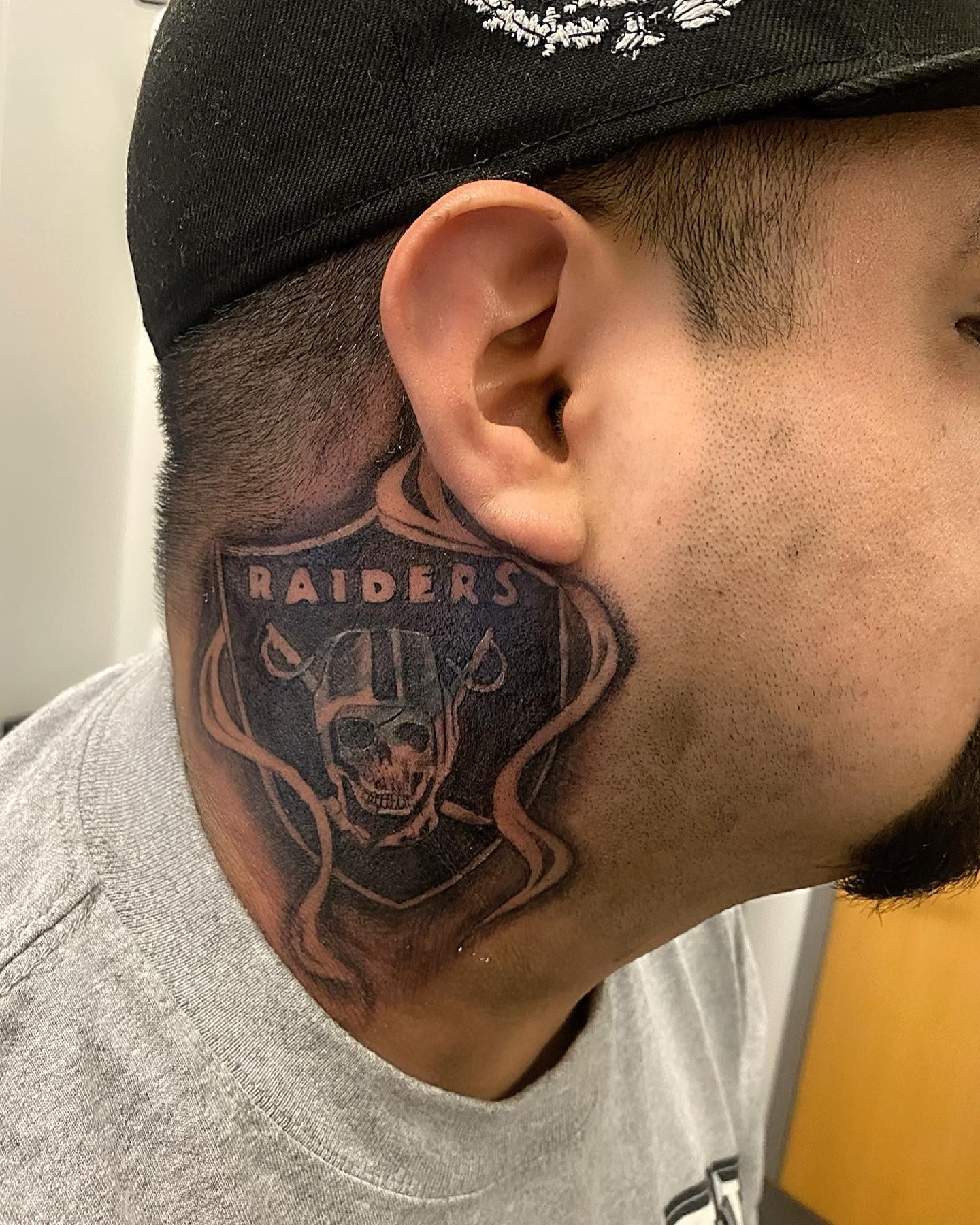 Raiders Logo Tattoo