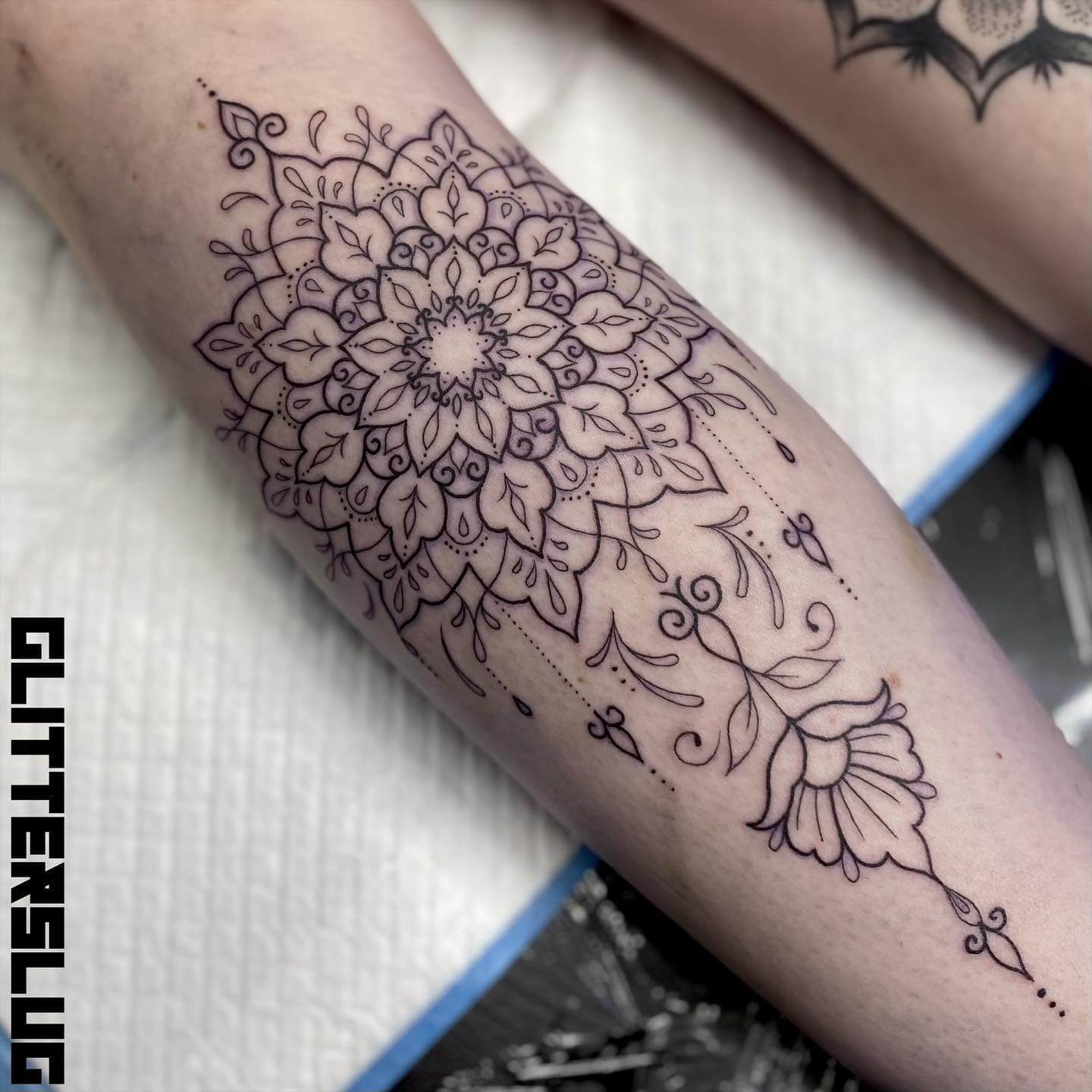 Wrist Graceful Mandala Tattoo