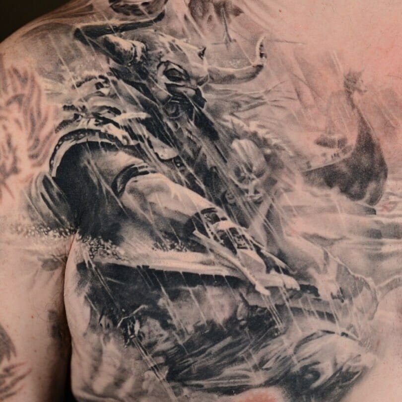 Viking Chest Tattoos