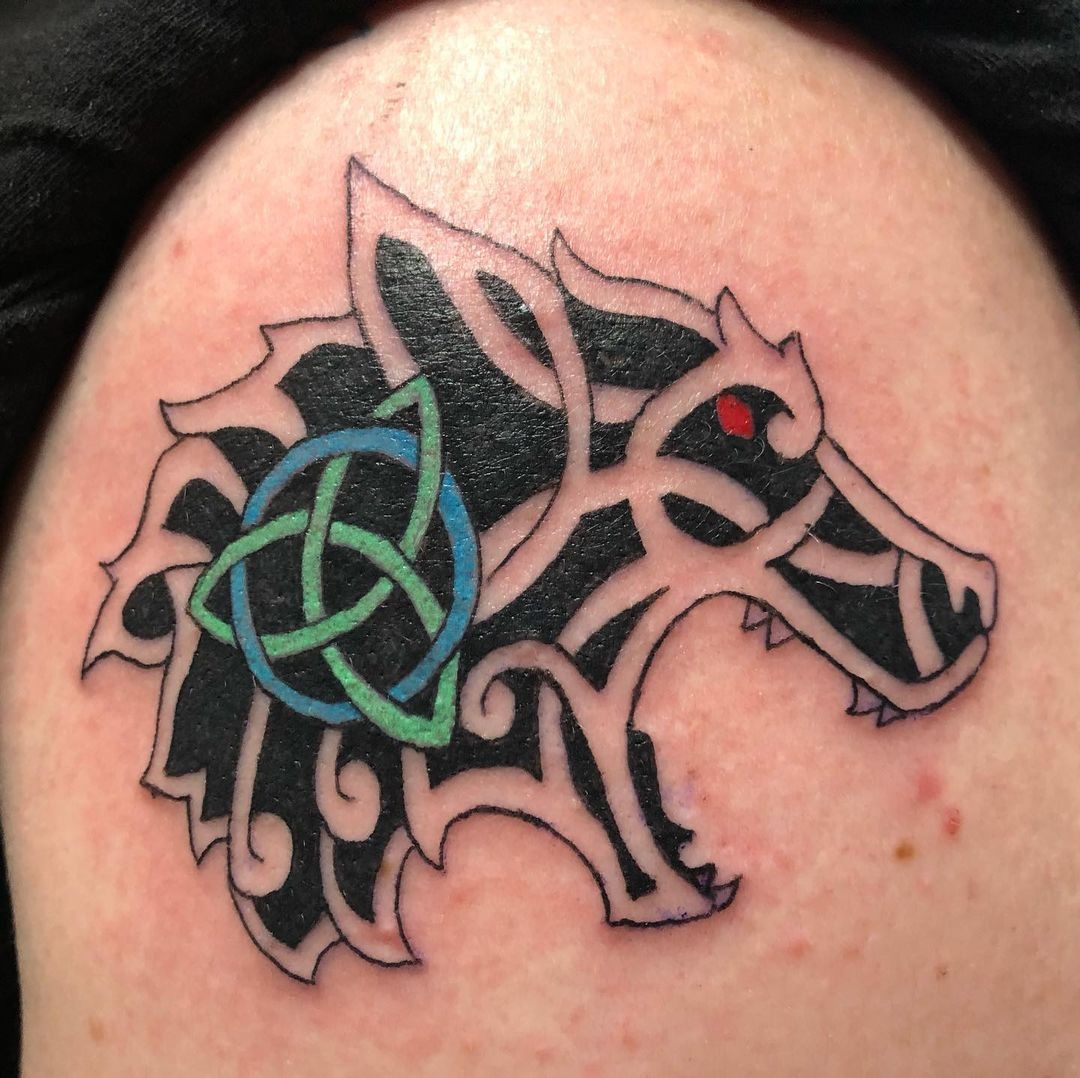 The Celtic Wolf Symbol Tattoo