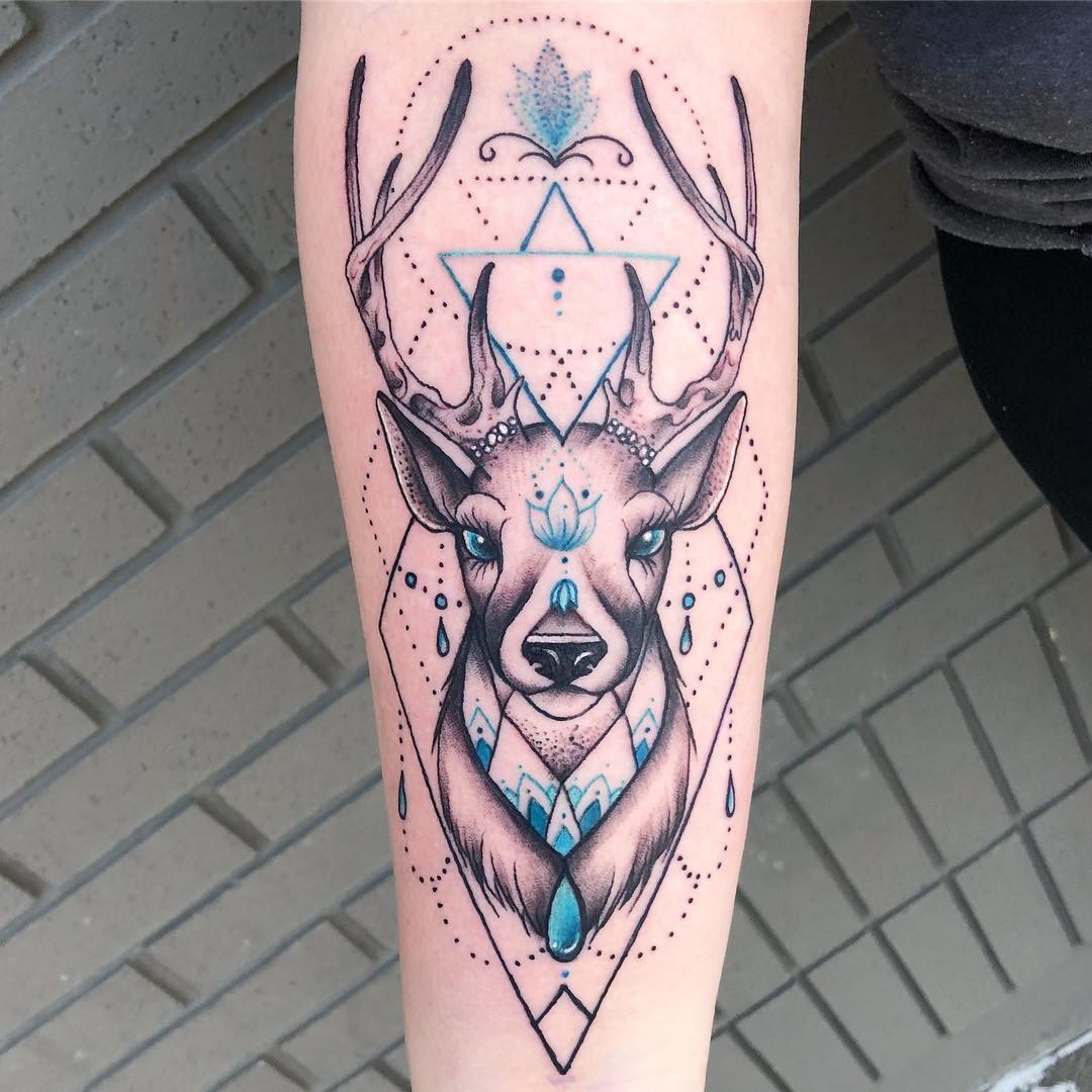 Geometric Animal Tattoo Designs