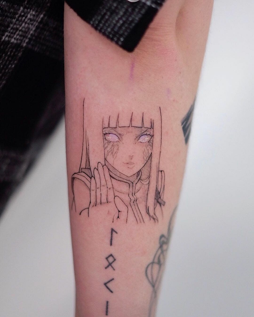 Outline Anime Girl Tattoos