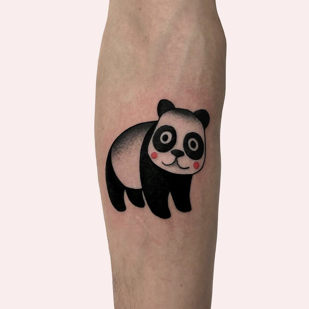 Cute Panda Tattoo