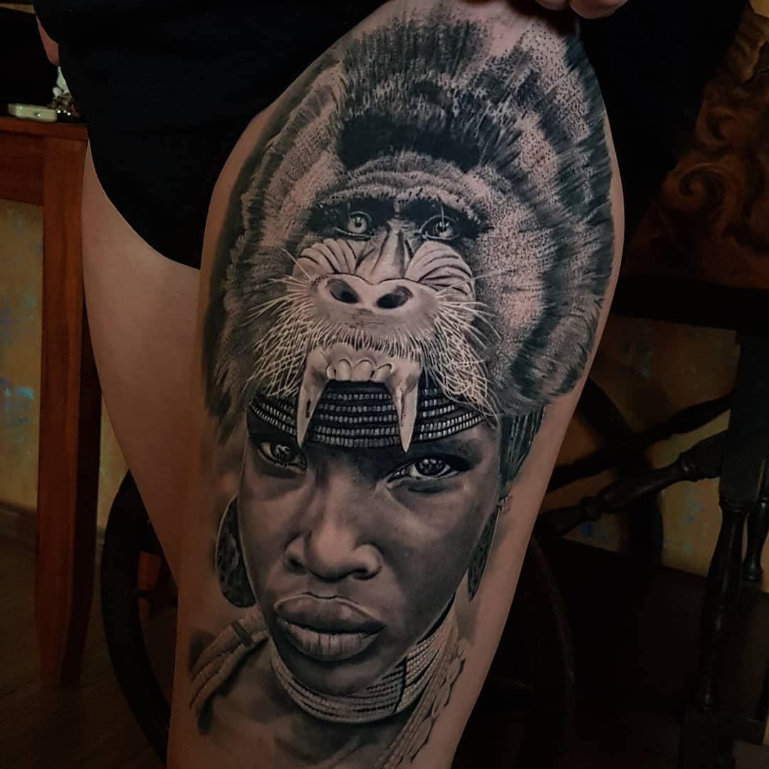 African Warrior Tattoos