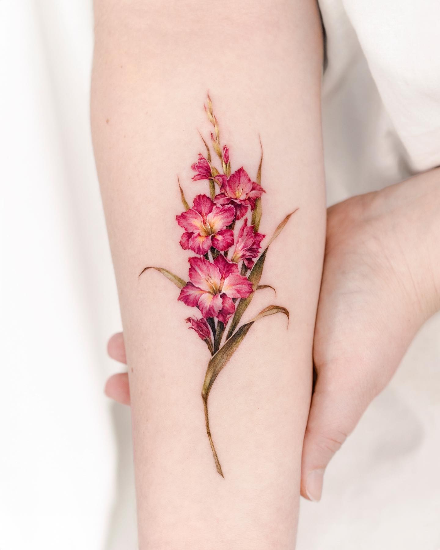 August Birth Flower Tattoo