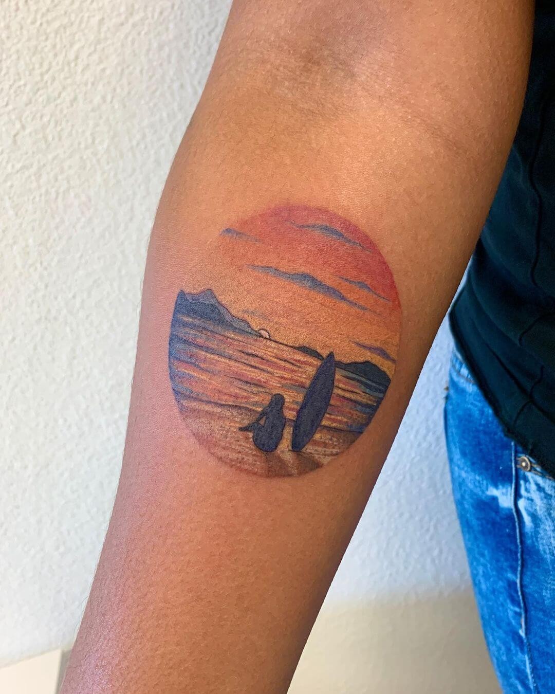 Peaceful Beach Tattoos