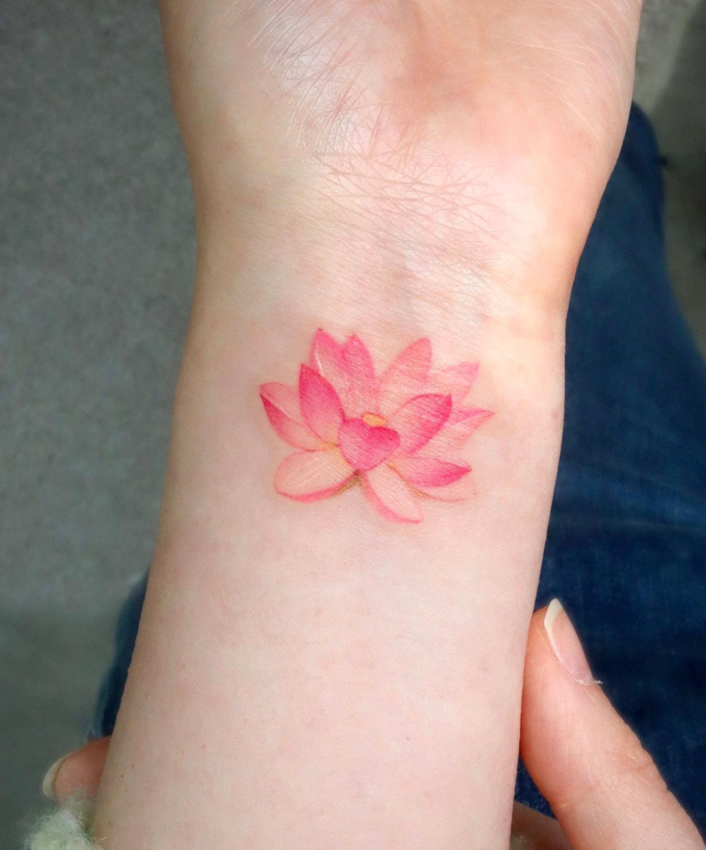 Pisces Birth Flower Tattoo