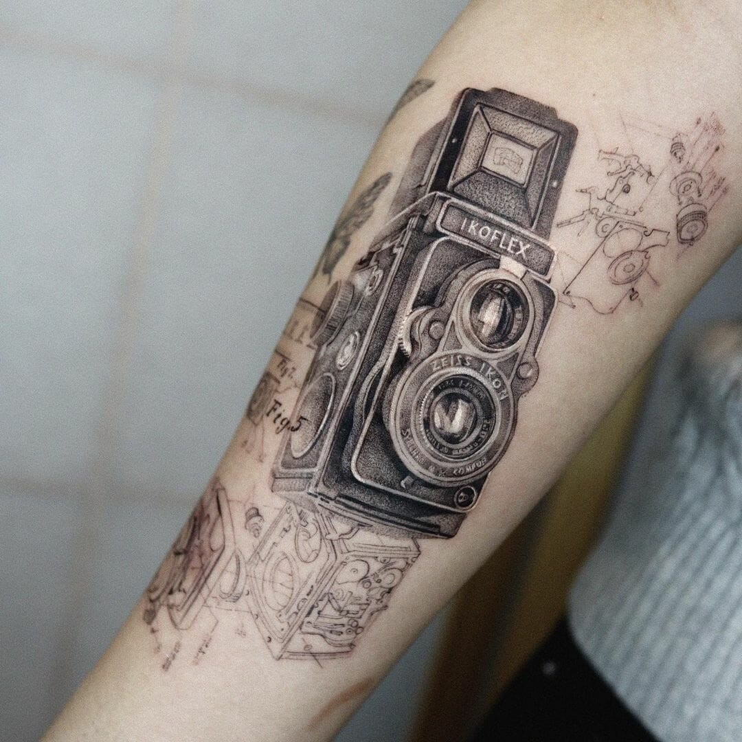 Vintage Camera Tattoo