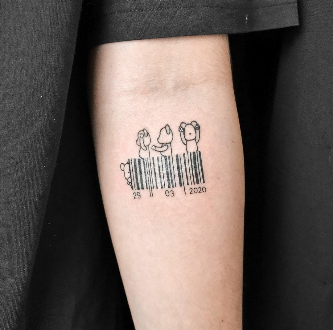 Cute And Endearing Barcode Tattoo