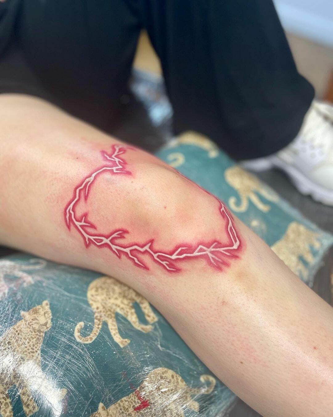 Heart Lightning Tattoo