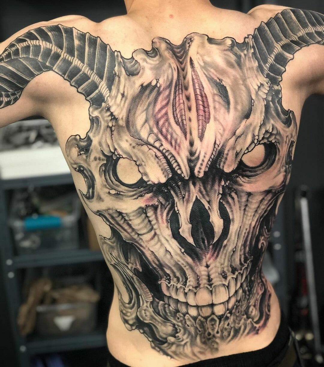 Devilish Creature Doom Tattoo