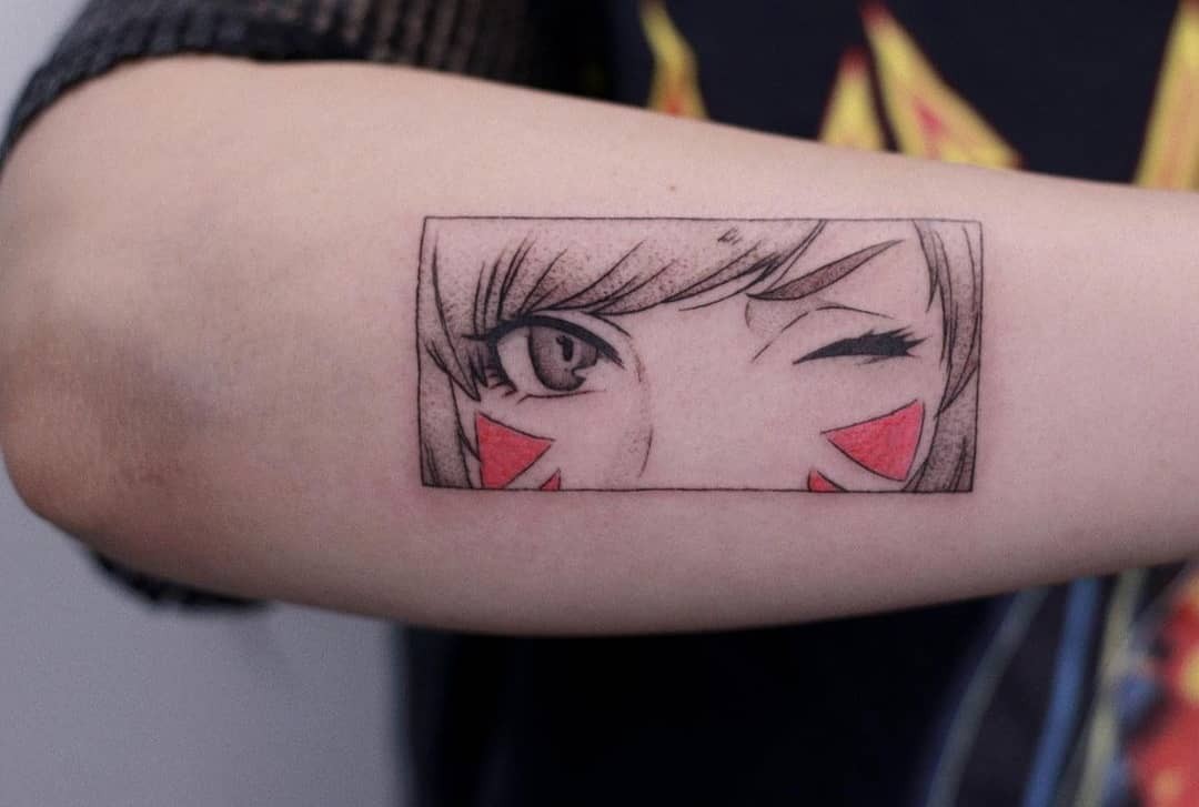 The Adorable Winking D.Va Tattoo