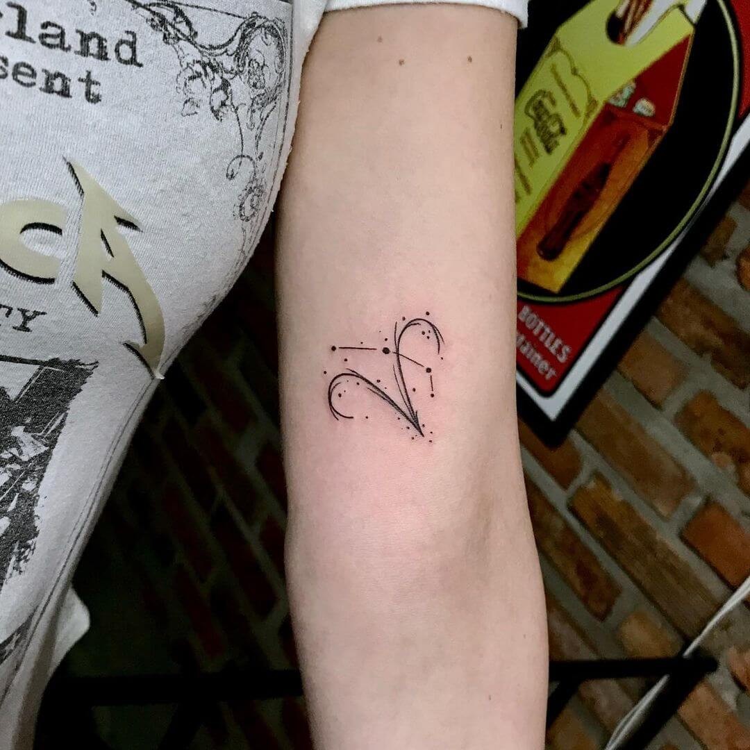 Aries Constellation Tattoos With The Zodiac Sign