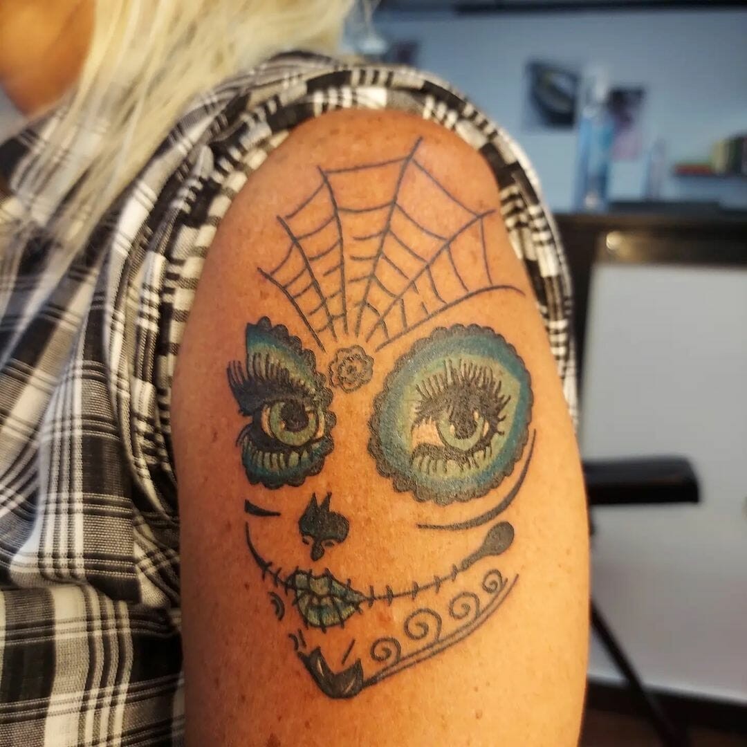 Minimal Day Of The Dead Tattoo Ideas