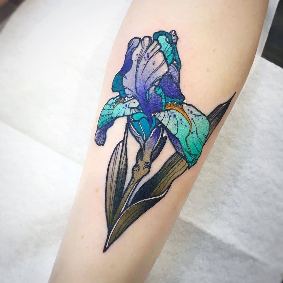 101 Amazing Iris Tattoo Designs You Need To See! - Tattoo Whisper