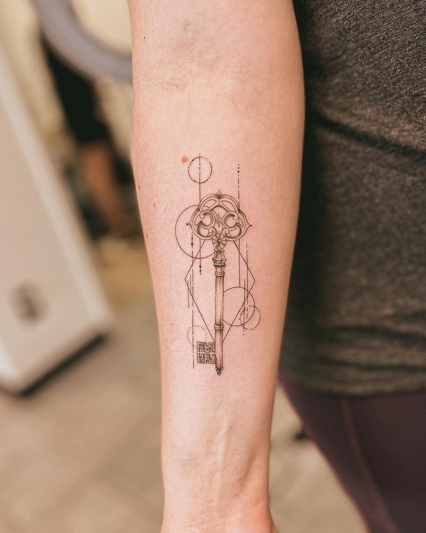 Geometry X Key Tattoo