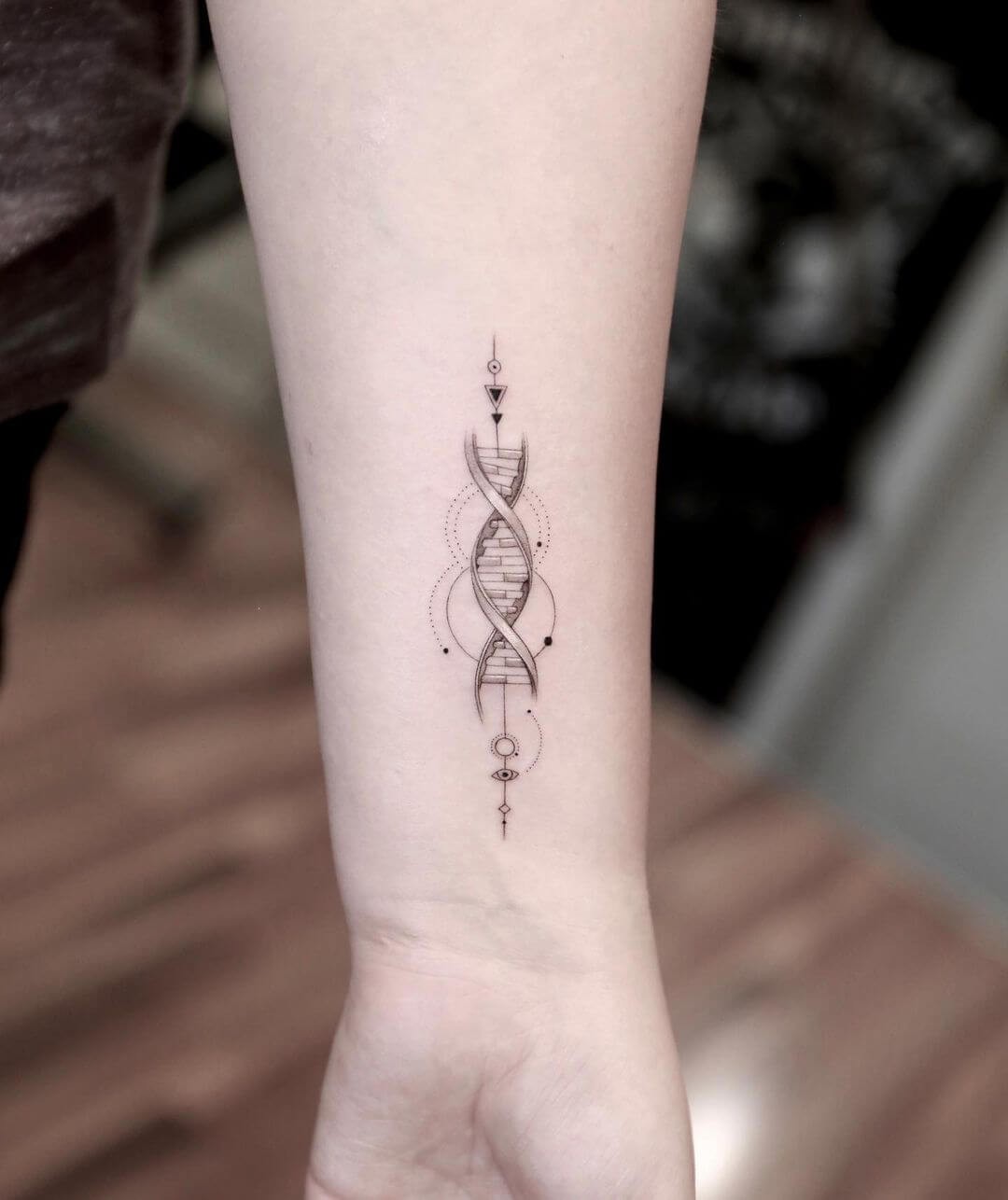 Infinity Double Helix Tattoo