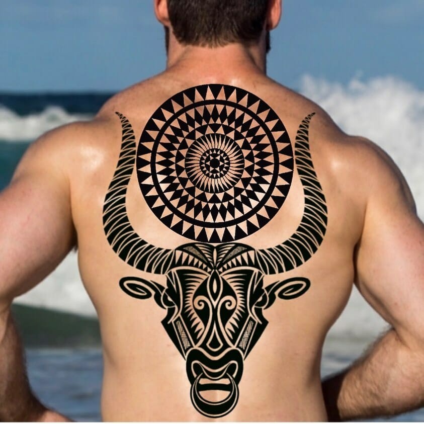 Taurus Tribal Tattoo Designs