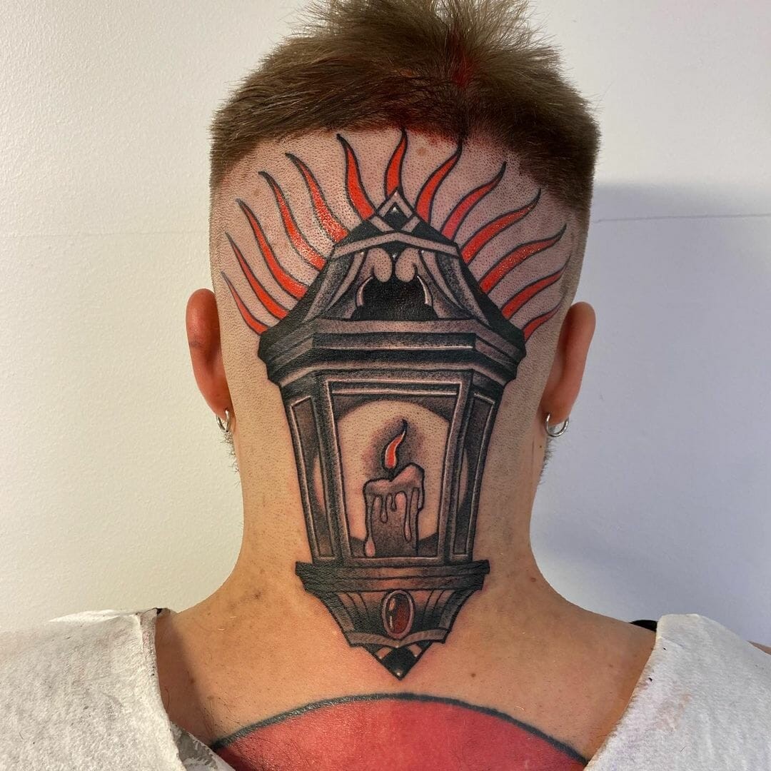 Candle Lantern Tattoo