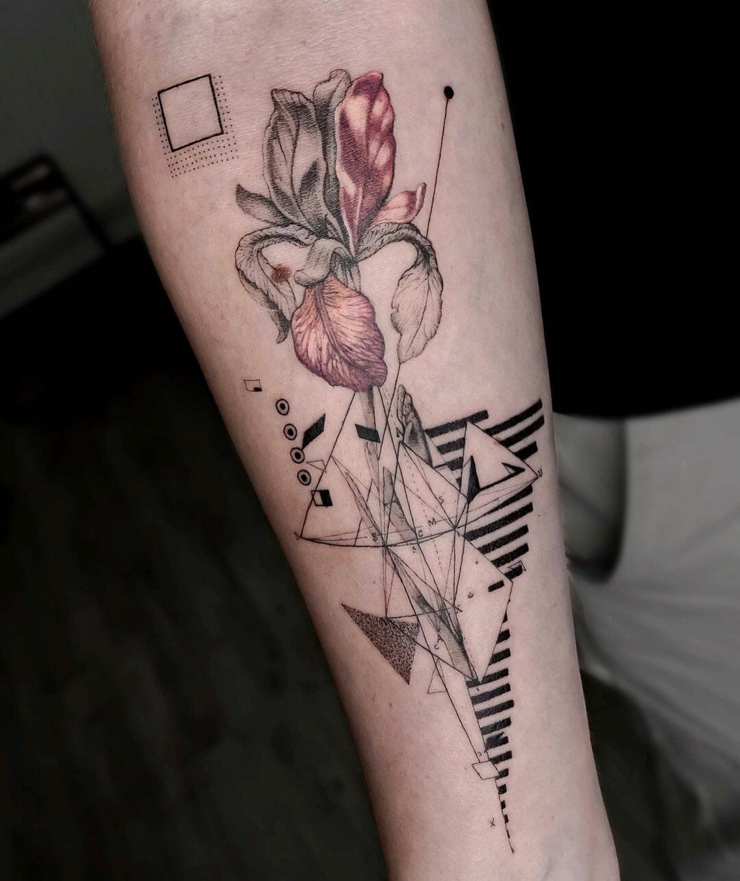 Geometric Inner Forearm Tattoo