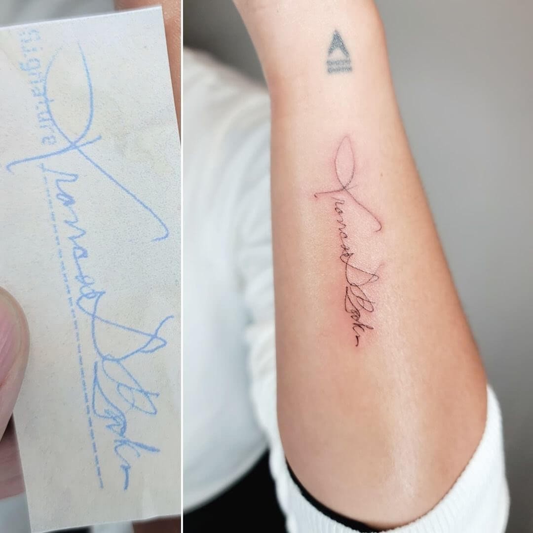 Signature Handwriting Tattoo