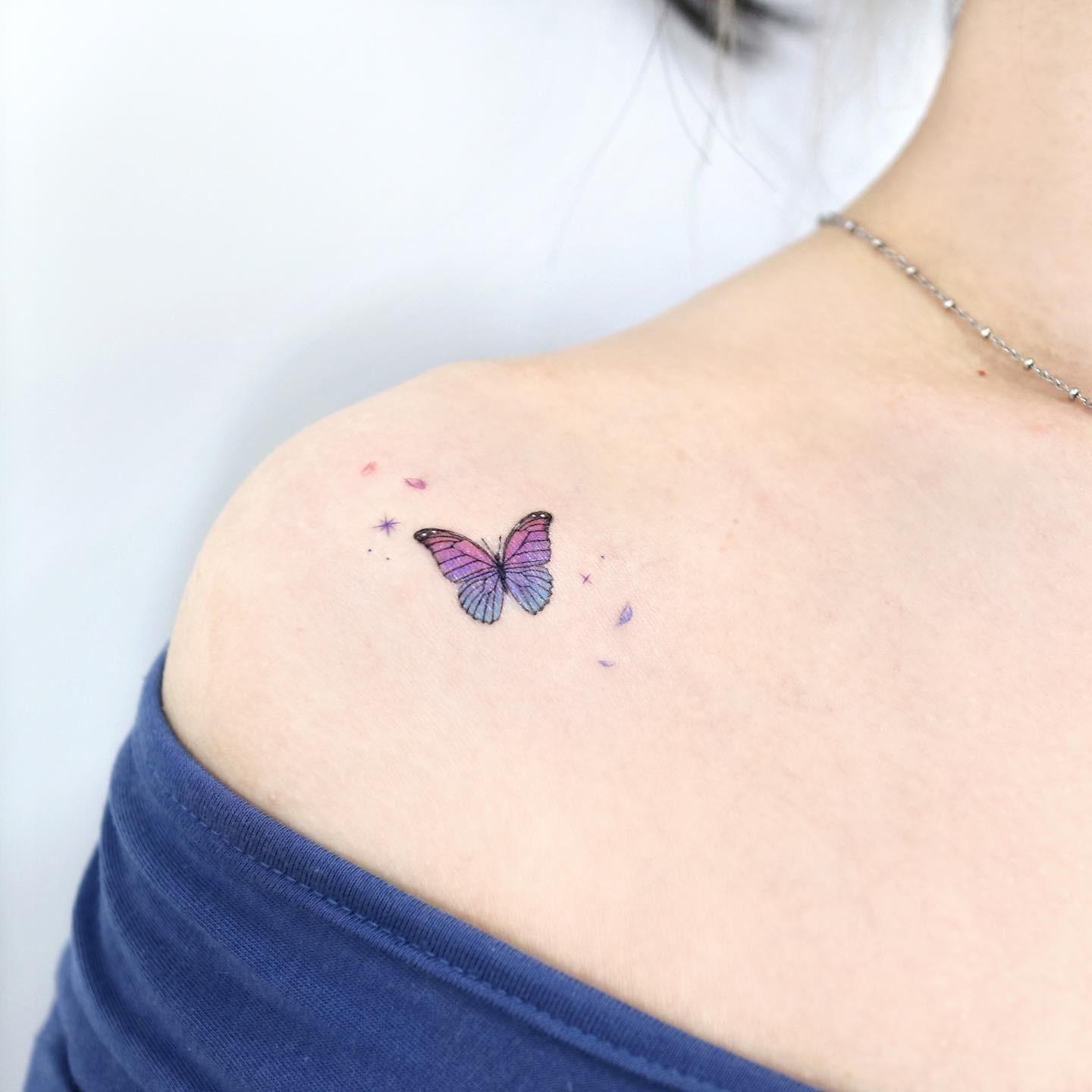 Simple Butterfly Tattoo