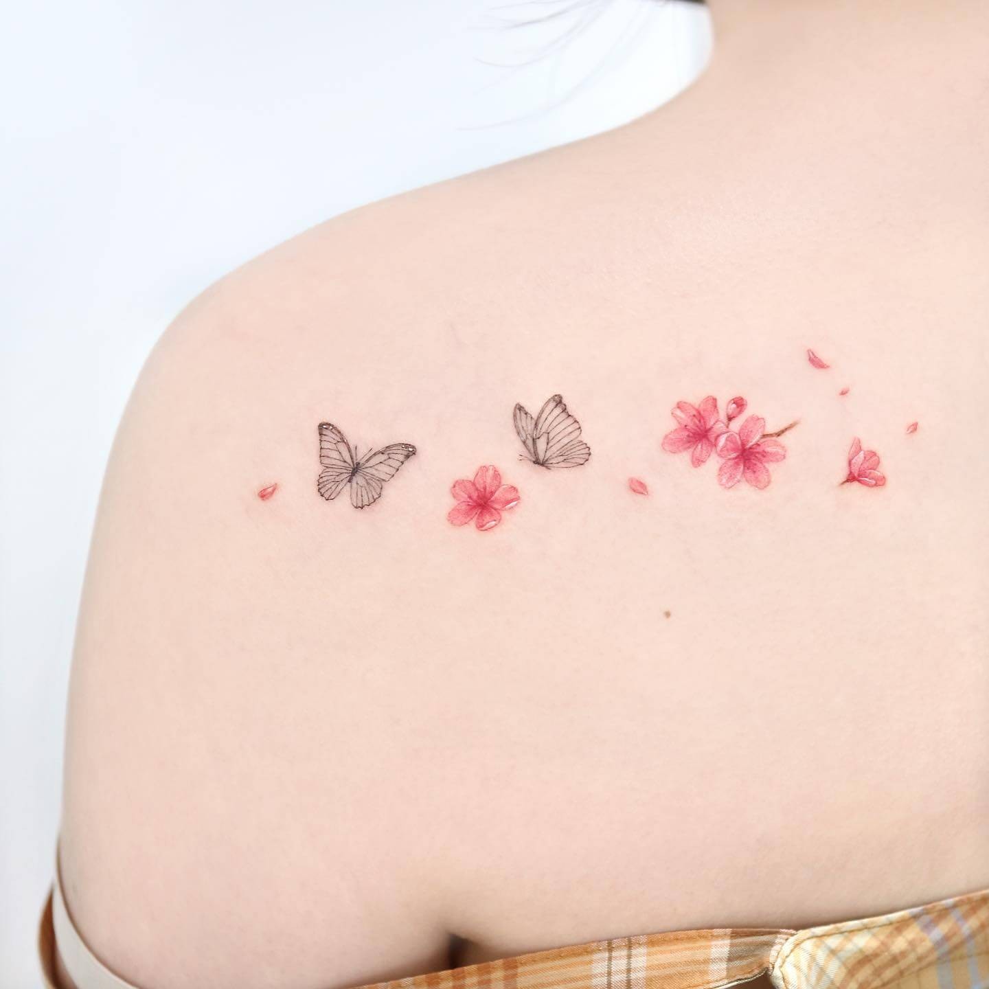 6 Butterflies Tattoo