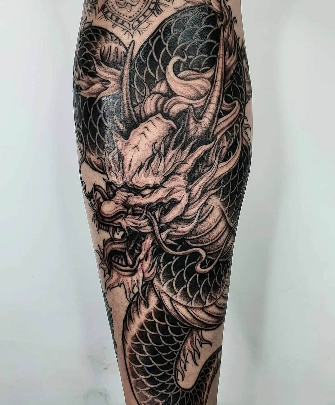 Japanese leg tattoos for men