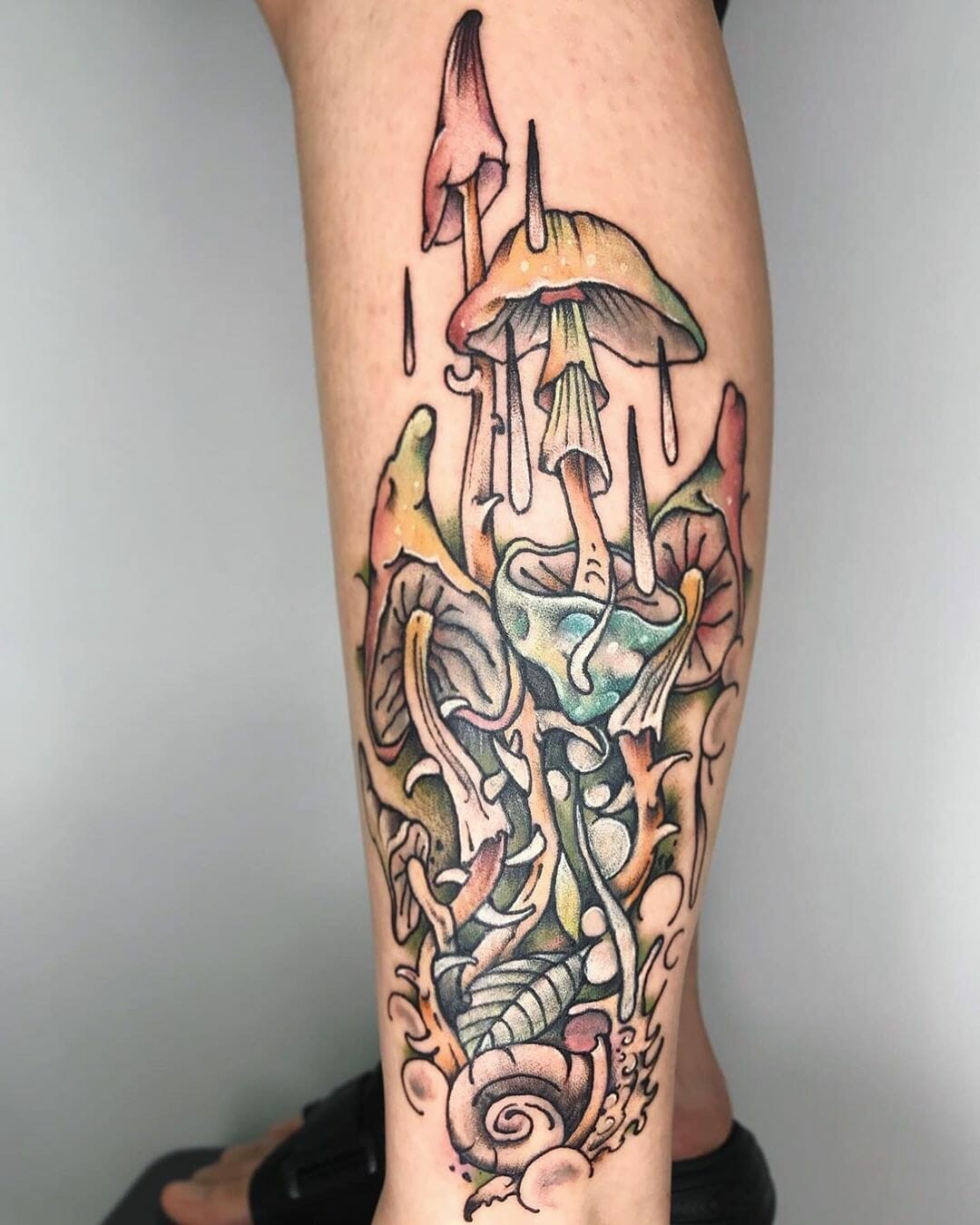 A Lot Of Mushrooms Tattoo