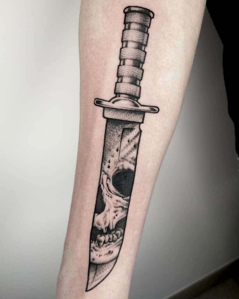 Knife Tattoo