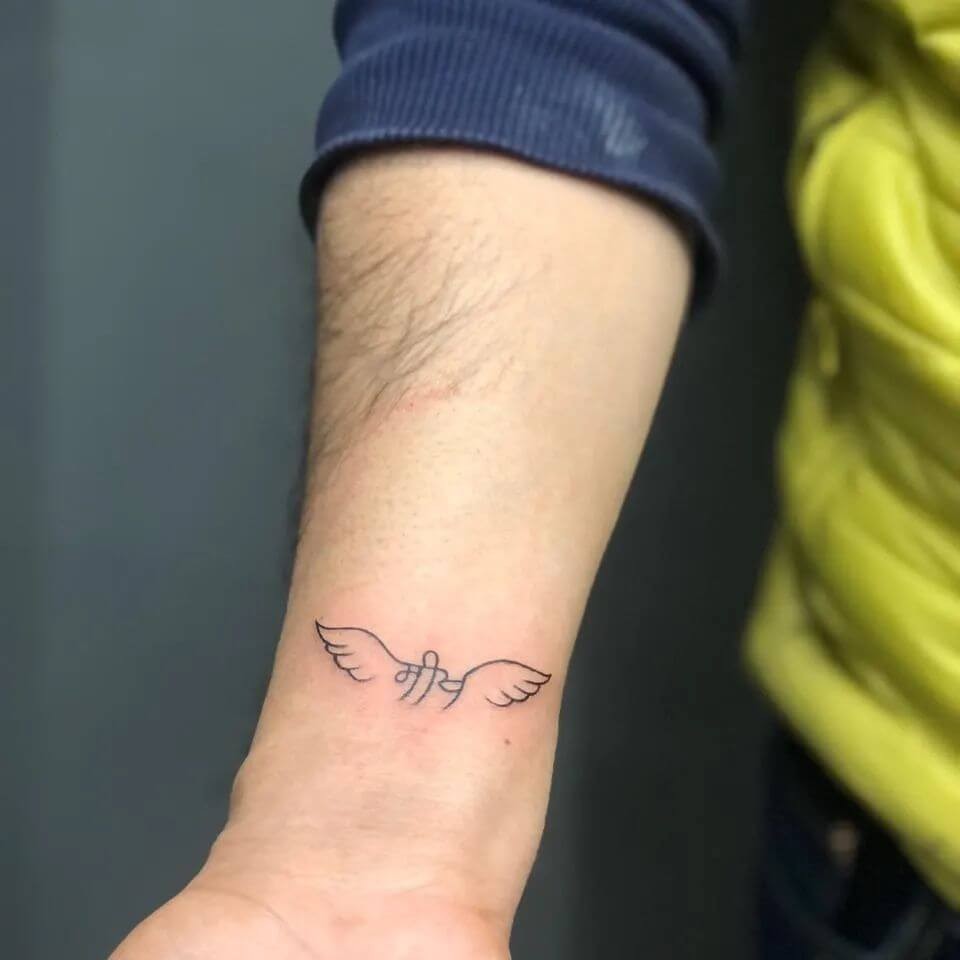 Small Angel Wings Tattoo