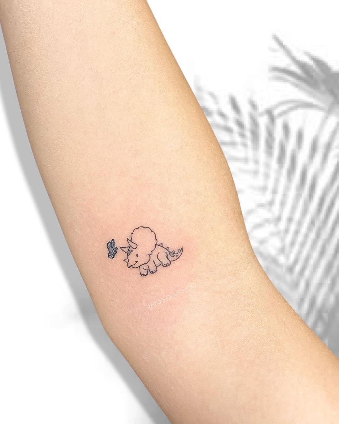 Dot-work Dinosaur Tattoos