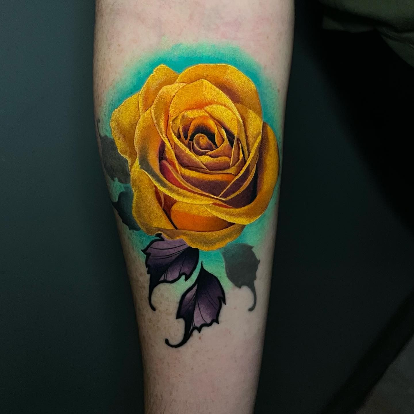 Yellow Rose Tattoo Ideas