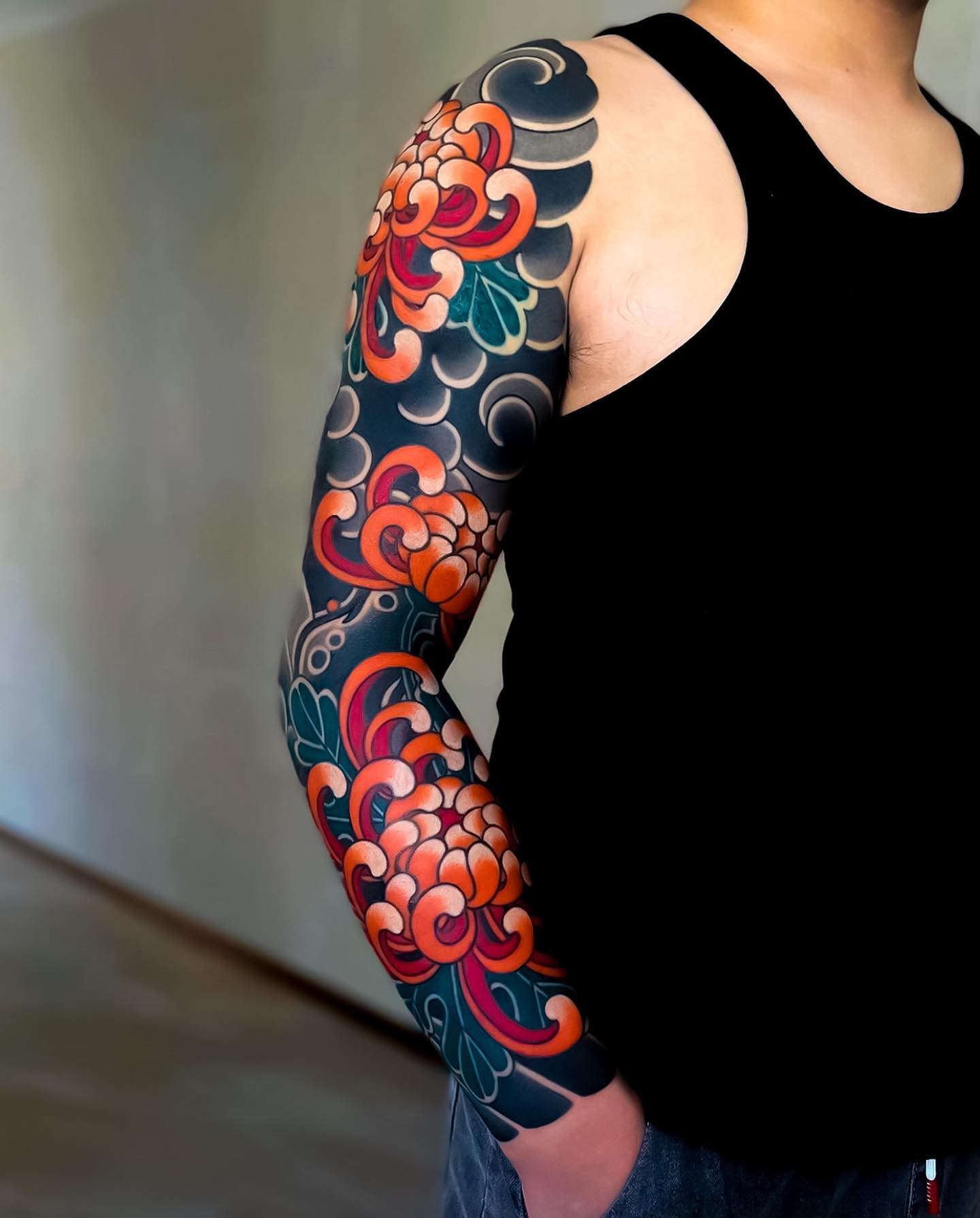 November Birth Flower Tattoo