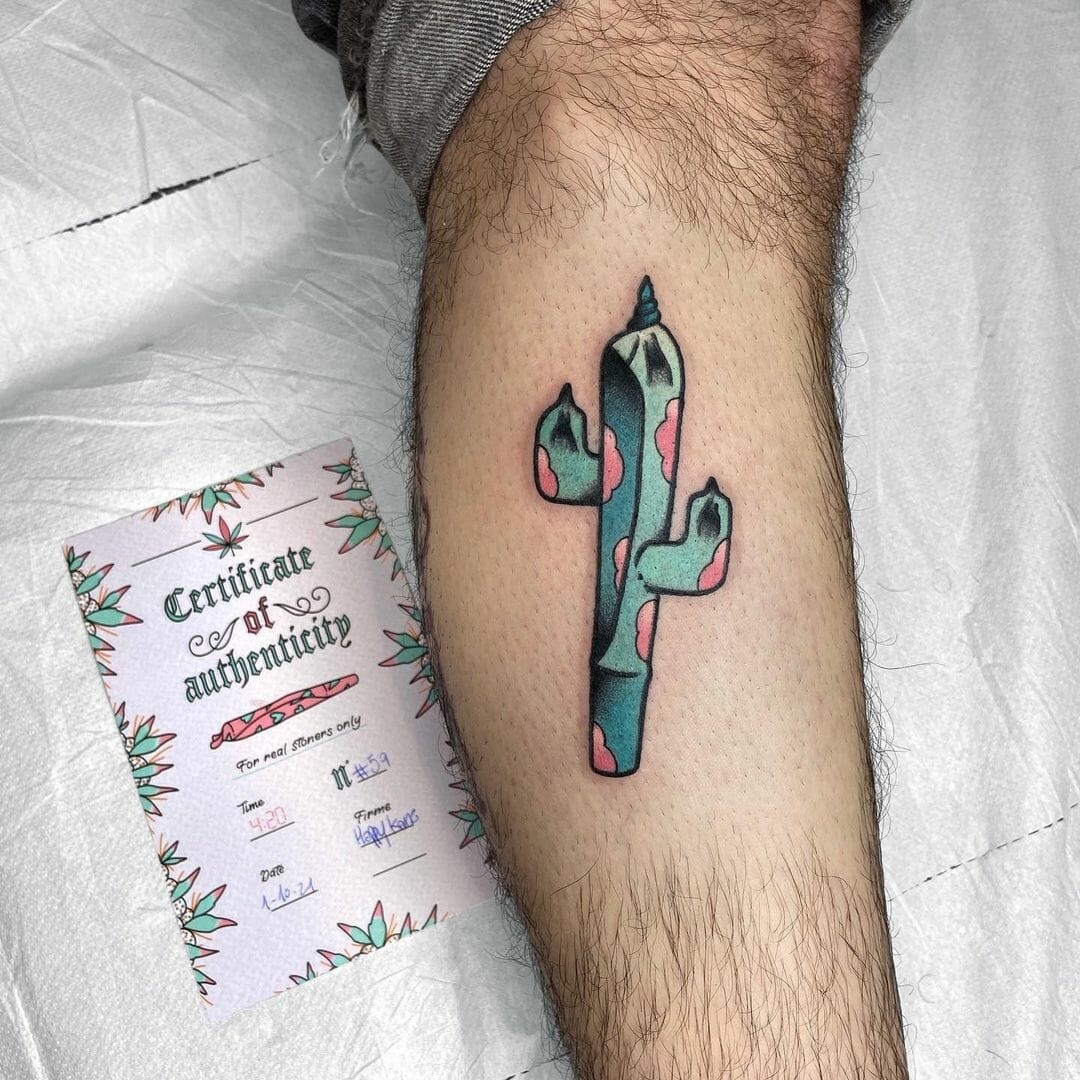 Creative Weed Tattoo