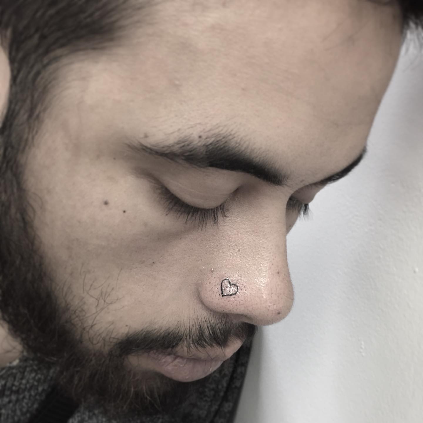 Nose Fine Line Tattoo