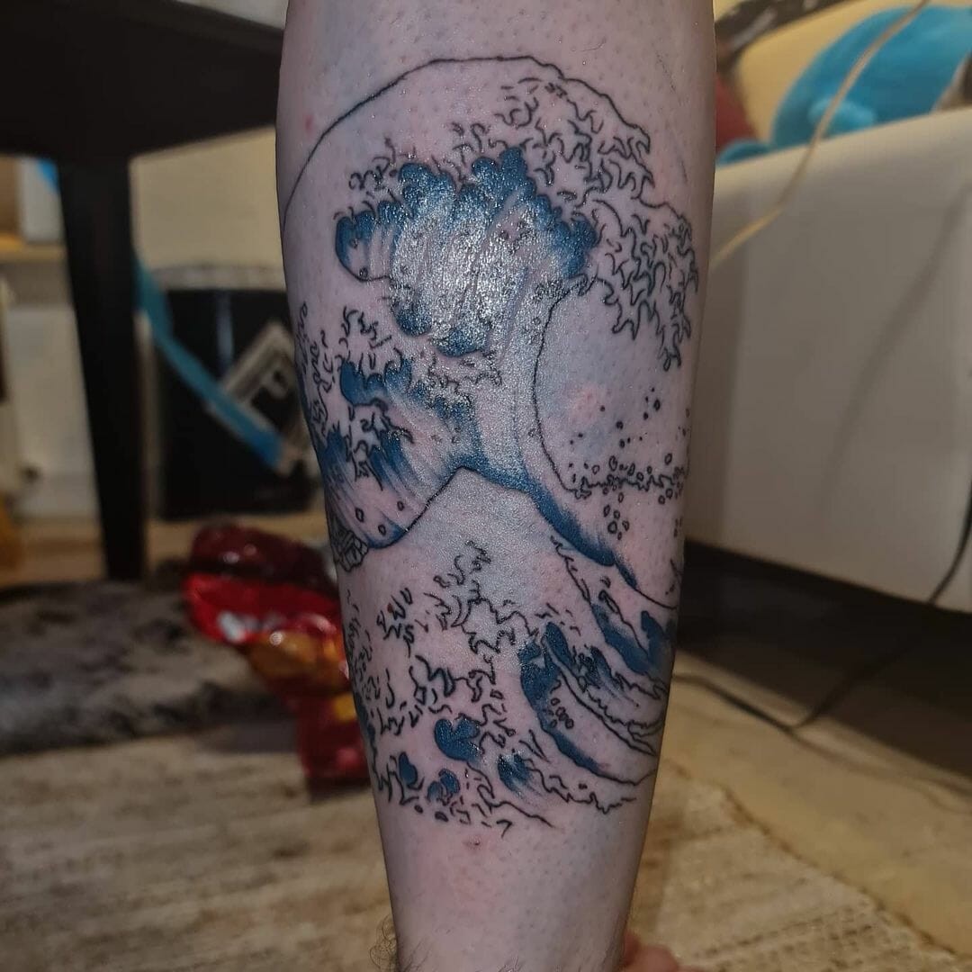 Japanese Water Wave Tattoo