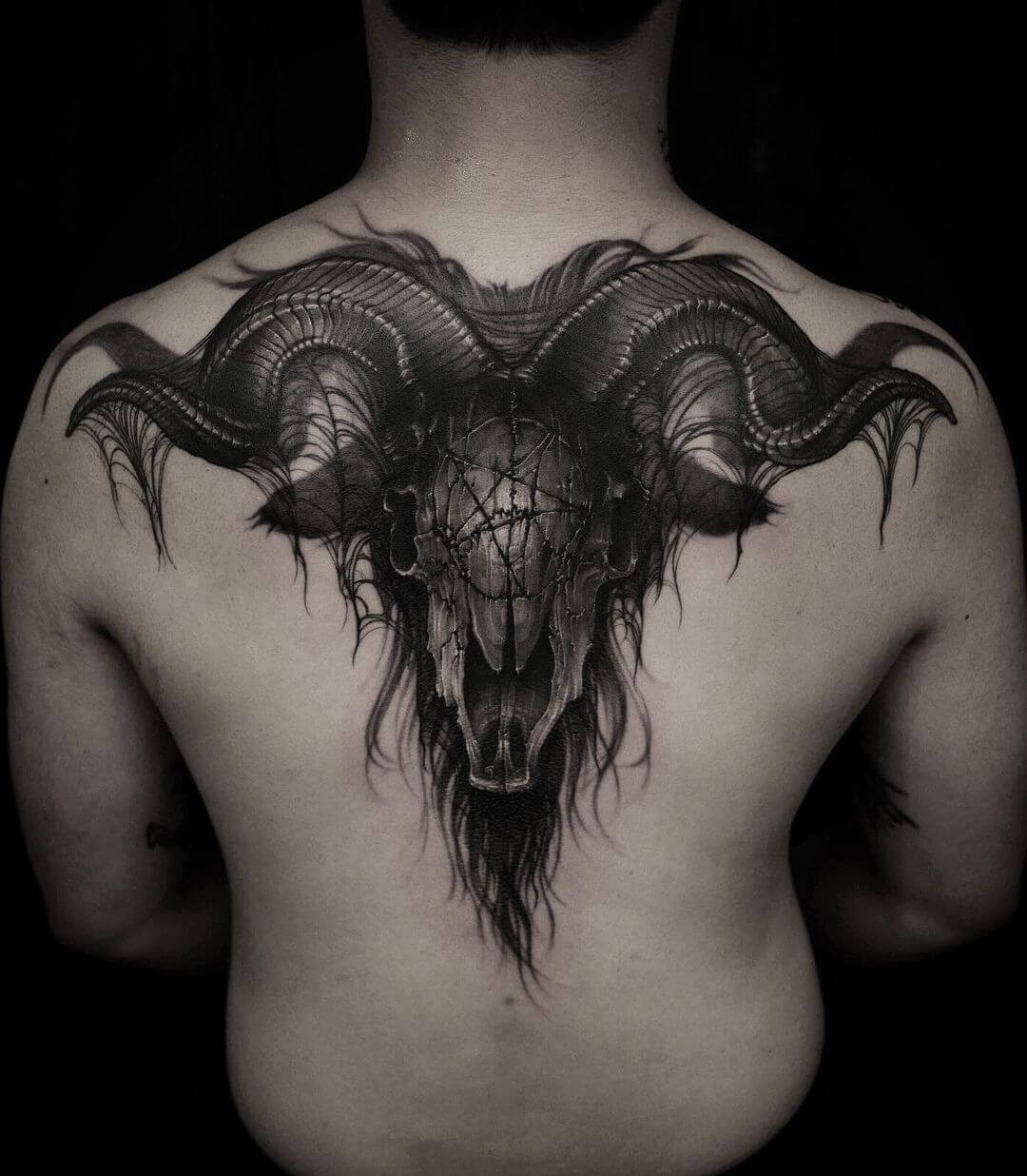 Baphomet’s Skull Tattoo