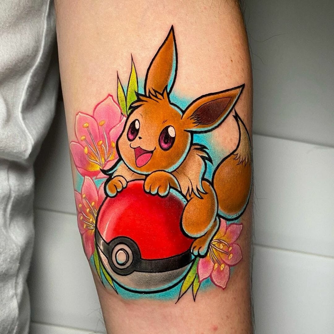 The Eevee Pokeball Tattoo