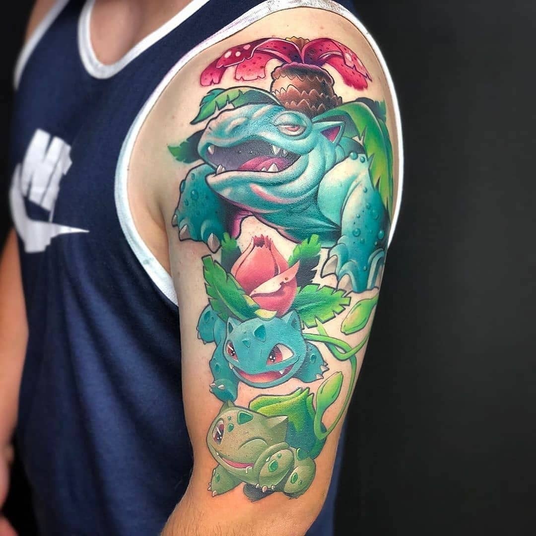 Pokemon Tattoo Sleeve